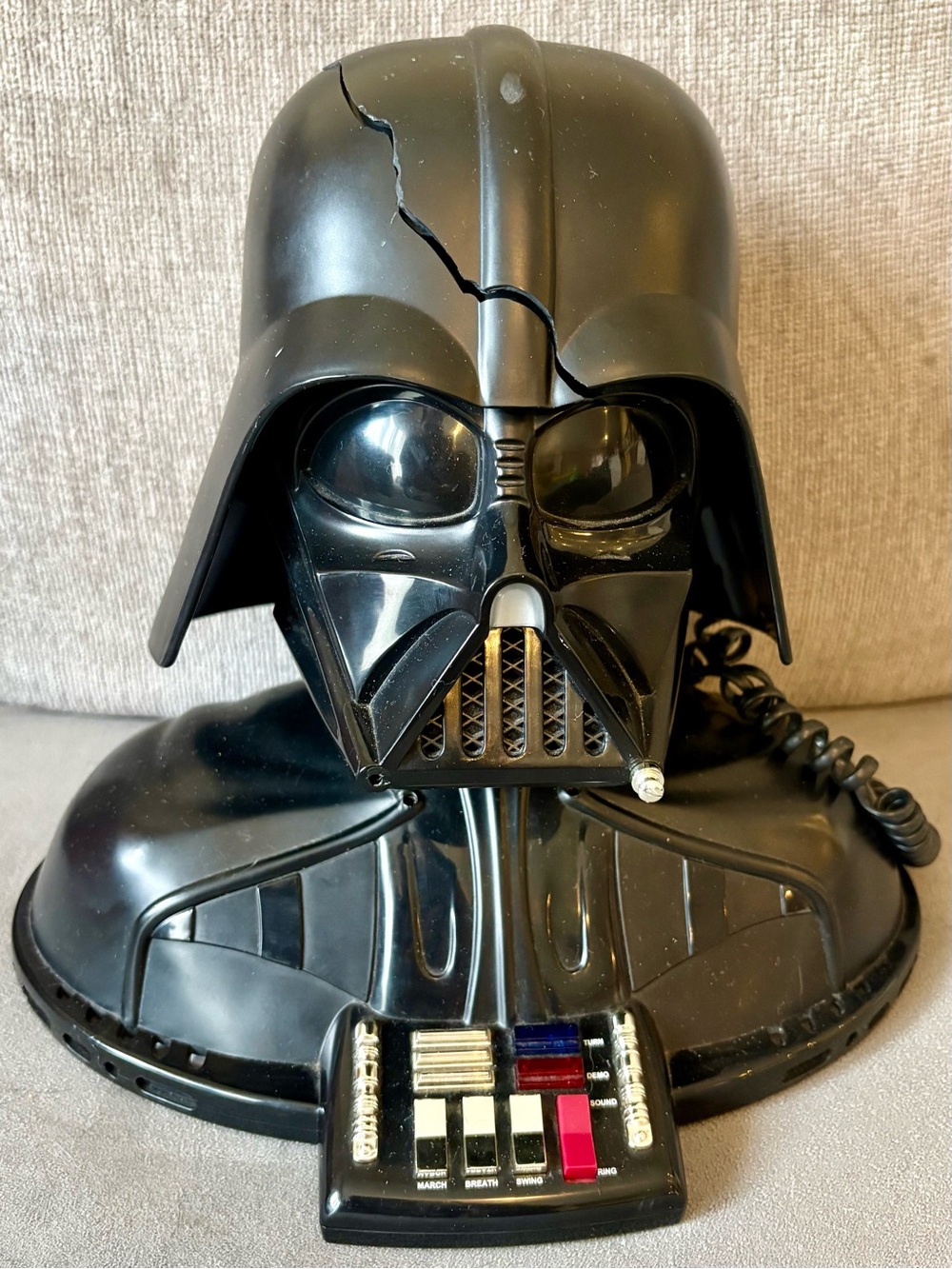 1994 Star Wars Darth Vader Telemania Electric Telephone Animated Landline READ